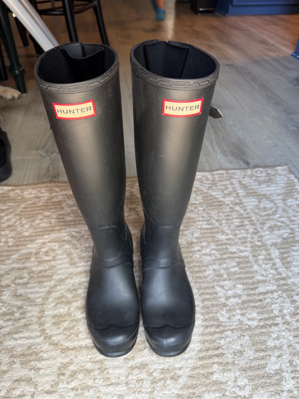 Hunter Tall Rain Boots Matte Black